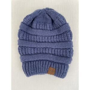 Fedciory Cable Knit Beanie Hat Winter Blue One‎ Size Unisex Warm